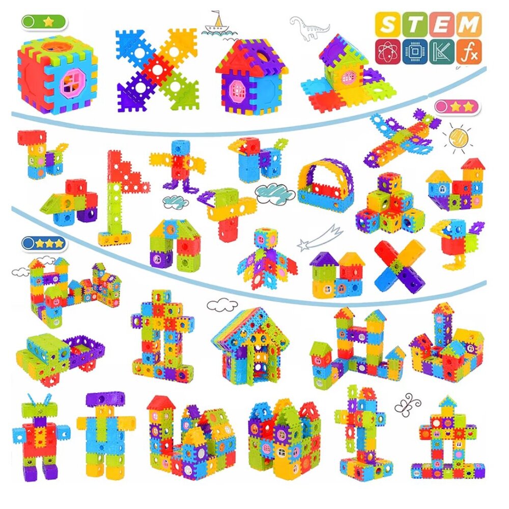 Kids Interlocking Building Blocks STEM Building TOYS 179 Pcs - Picture 10 of 10